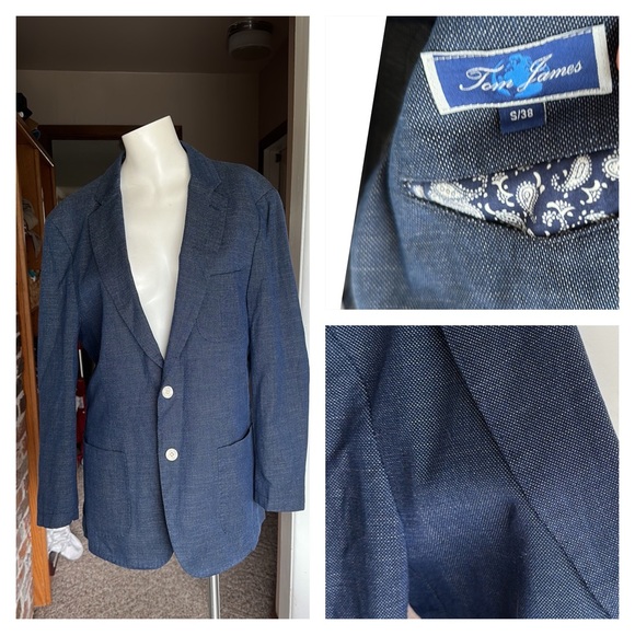 Tom James small dotted blazer jacket sz s/38